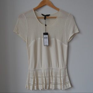 BCBG Peplum Top